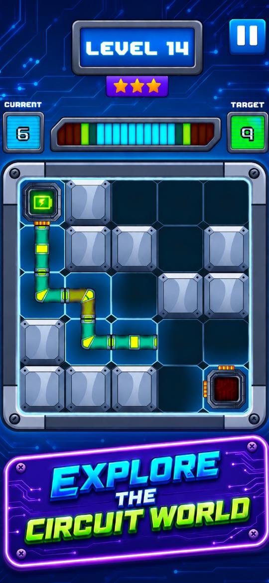 Circuit Connect gameplay, explore the circuit world